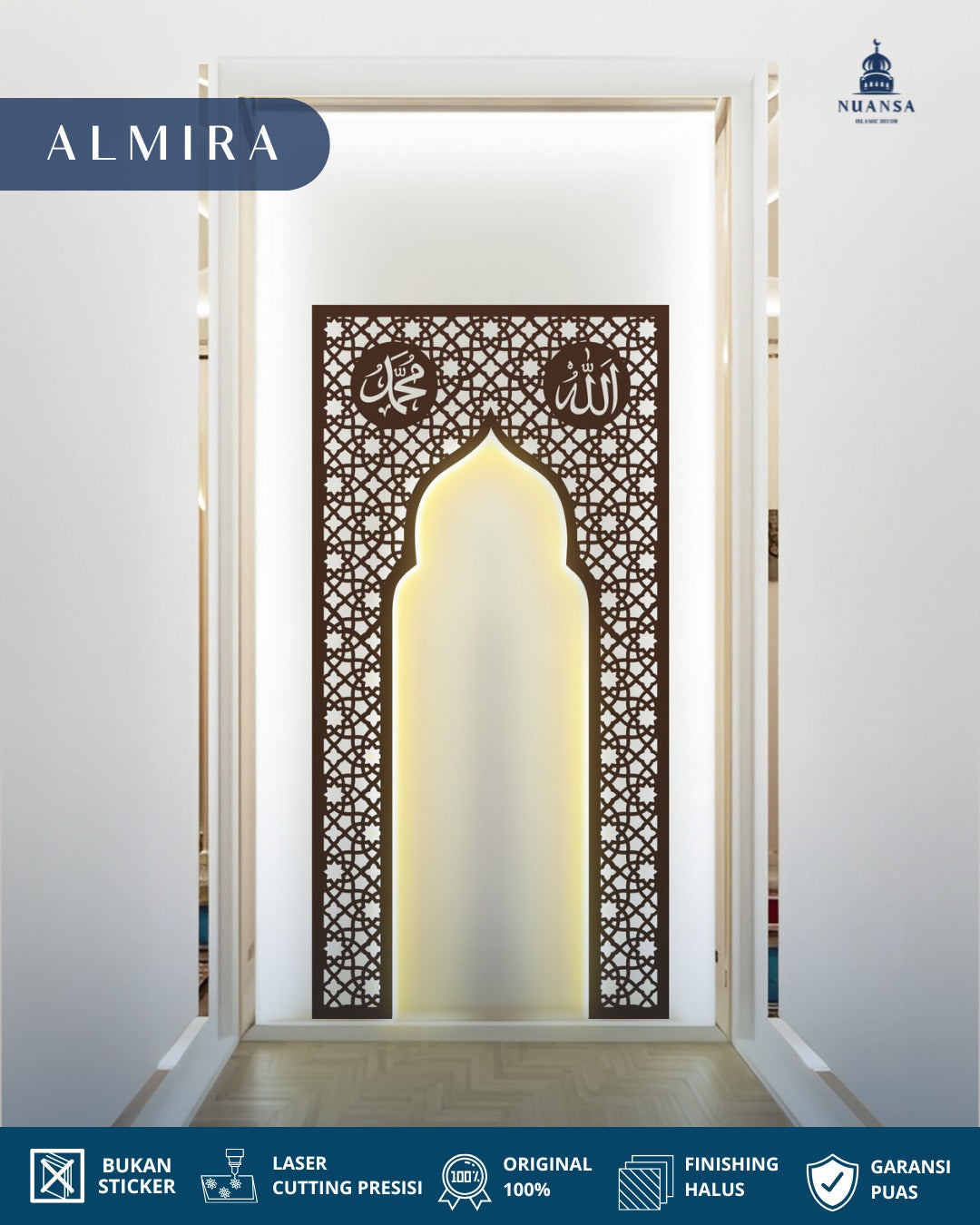 Hiasan Dinding Mihrab Mushola | Almira