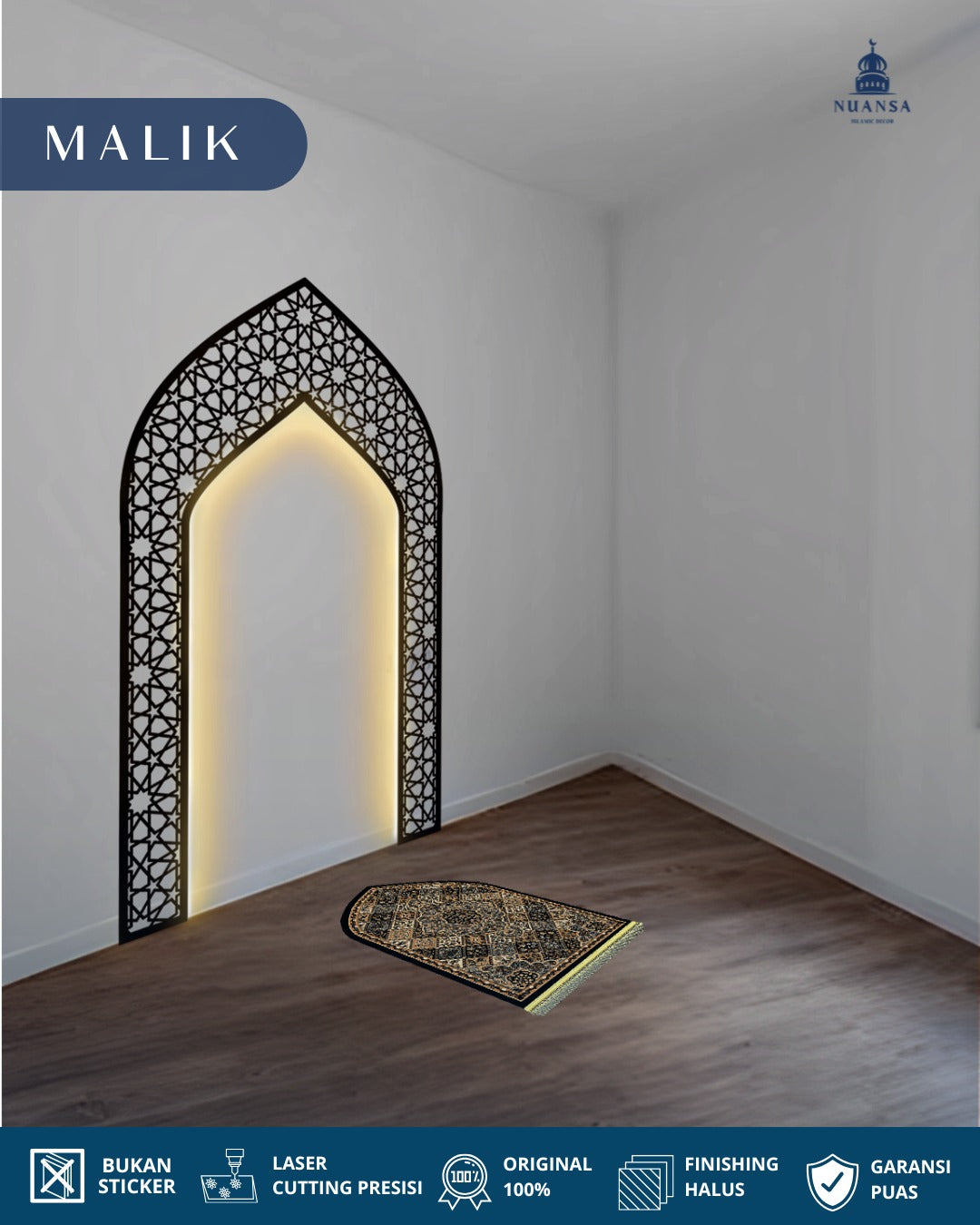 Hiasan Dinding Mihrab Mushola | Malik