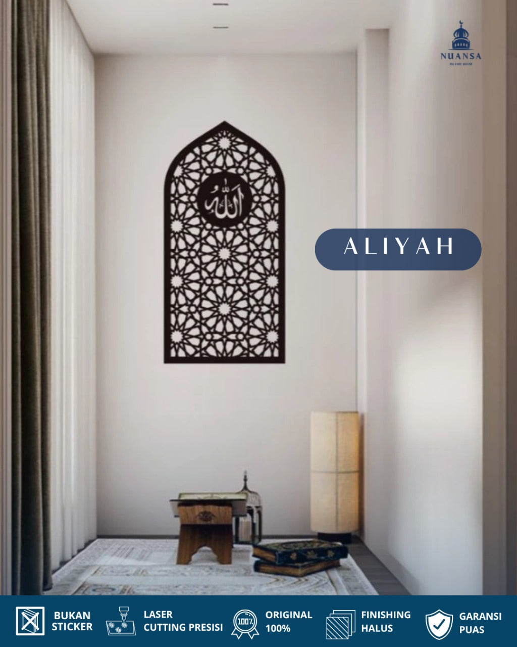 Hiasan Dinding Mihrab Mushola Arch | Aliyah