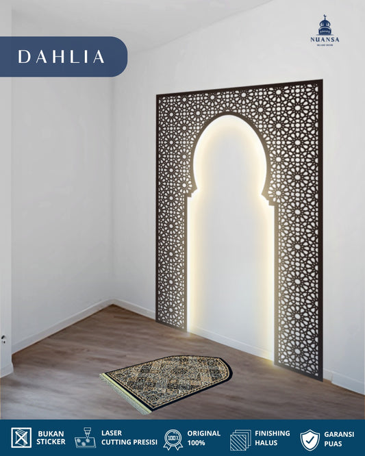 Hiasan Dinding Mihrab Mushola | Dahlia