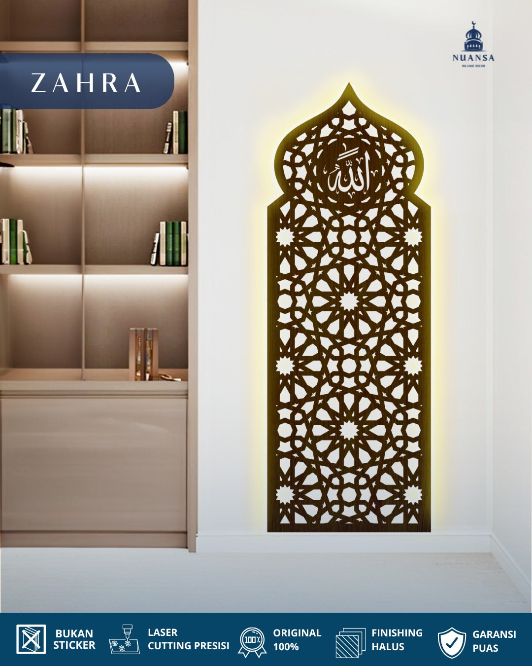 Hiasan Dinding Mihrab Mushola Kubah | Zahra